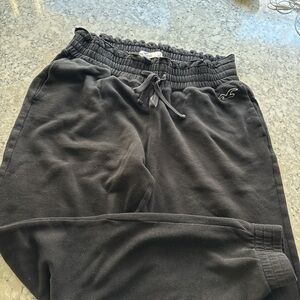 Hollister Black Elastic Waist Joggers